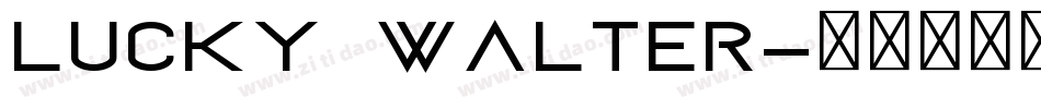 Lucky Walter字体转换